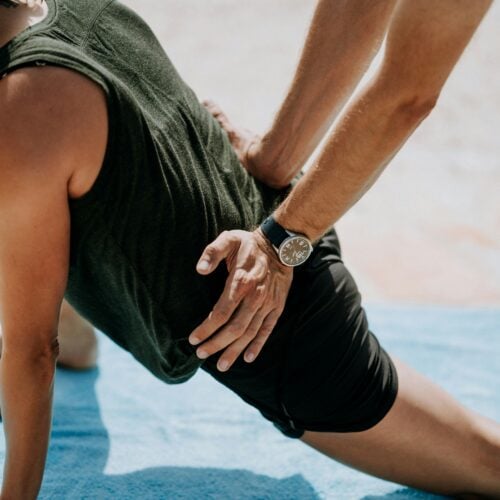 Thera Performance Lab for hip replacement therapy in Lake Orion Person working a physical therapist as part of mobility recovery after hip replacement in Lake Orion, MI